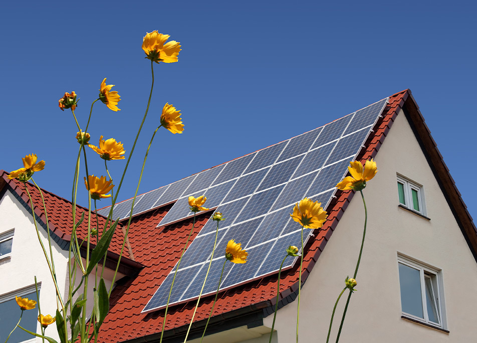 Solaranlage auf Hausdach - Referenz: Belkaw GmbH